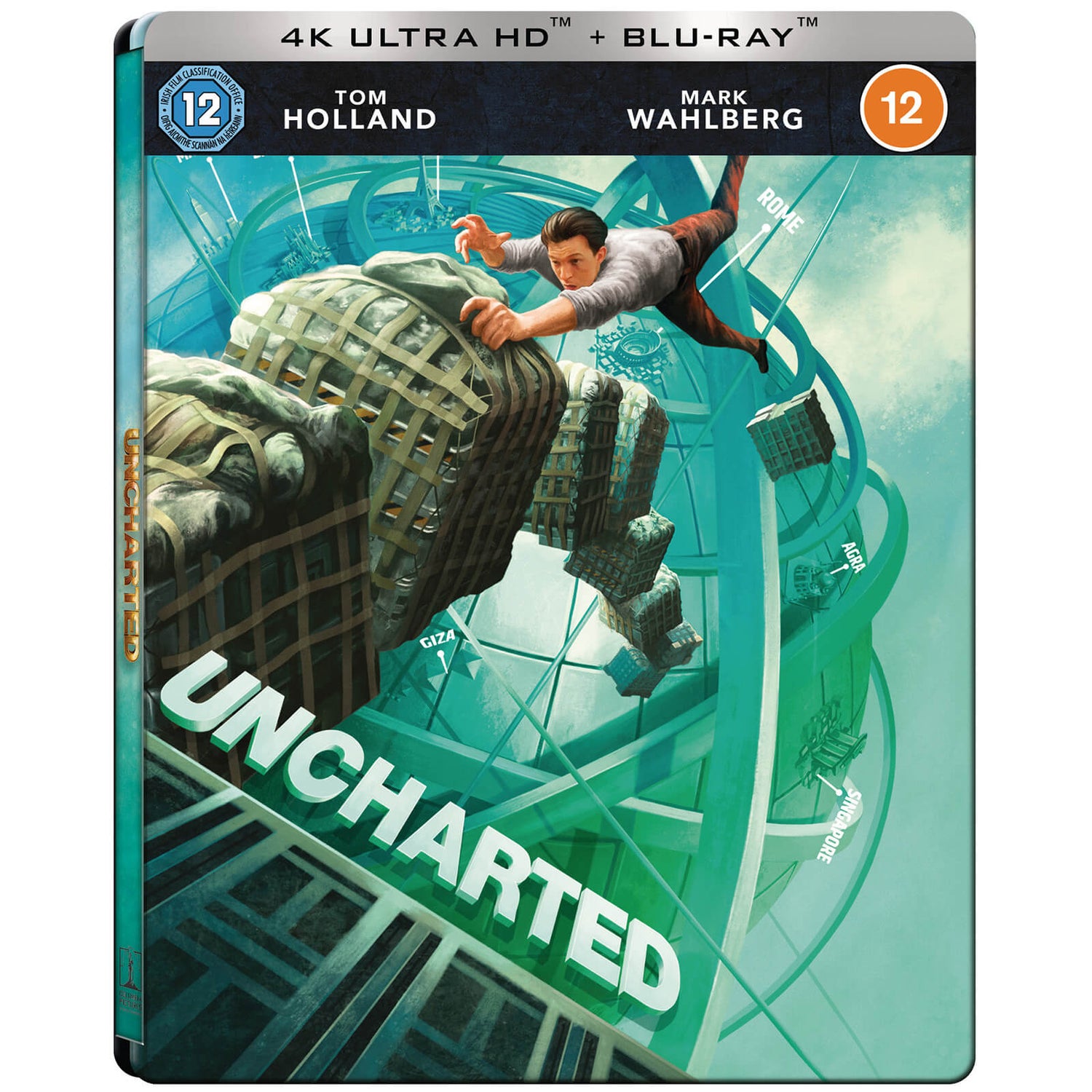 Uncharted - Steelbook 4K Ultra HD en Exclusivité Zavvi (Blu-ray inclus)