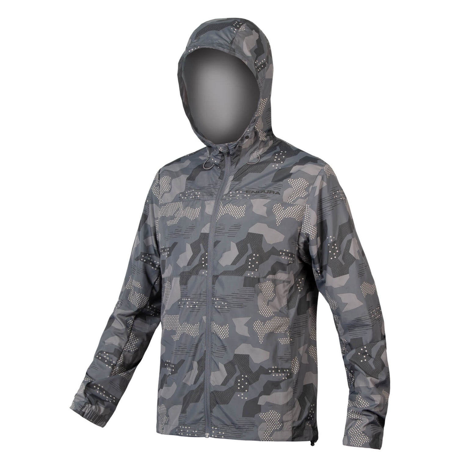 Men's Hummvee Windproof Shell Jacket - Grey Camo - XXXL