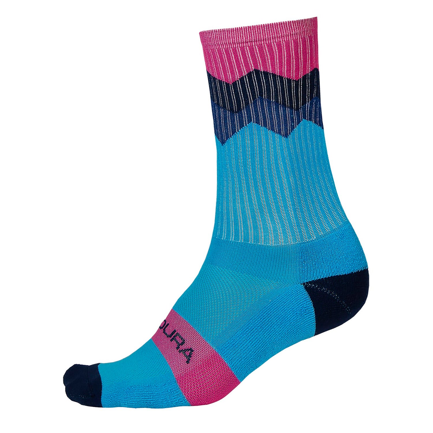 Jagged Sock - Electric Blue - S-M