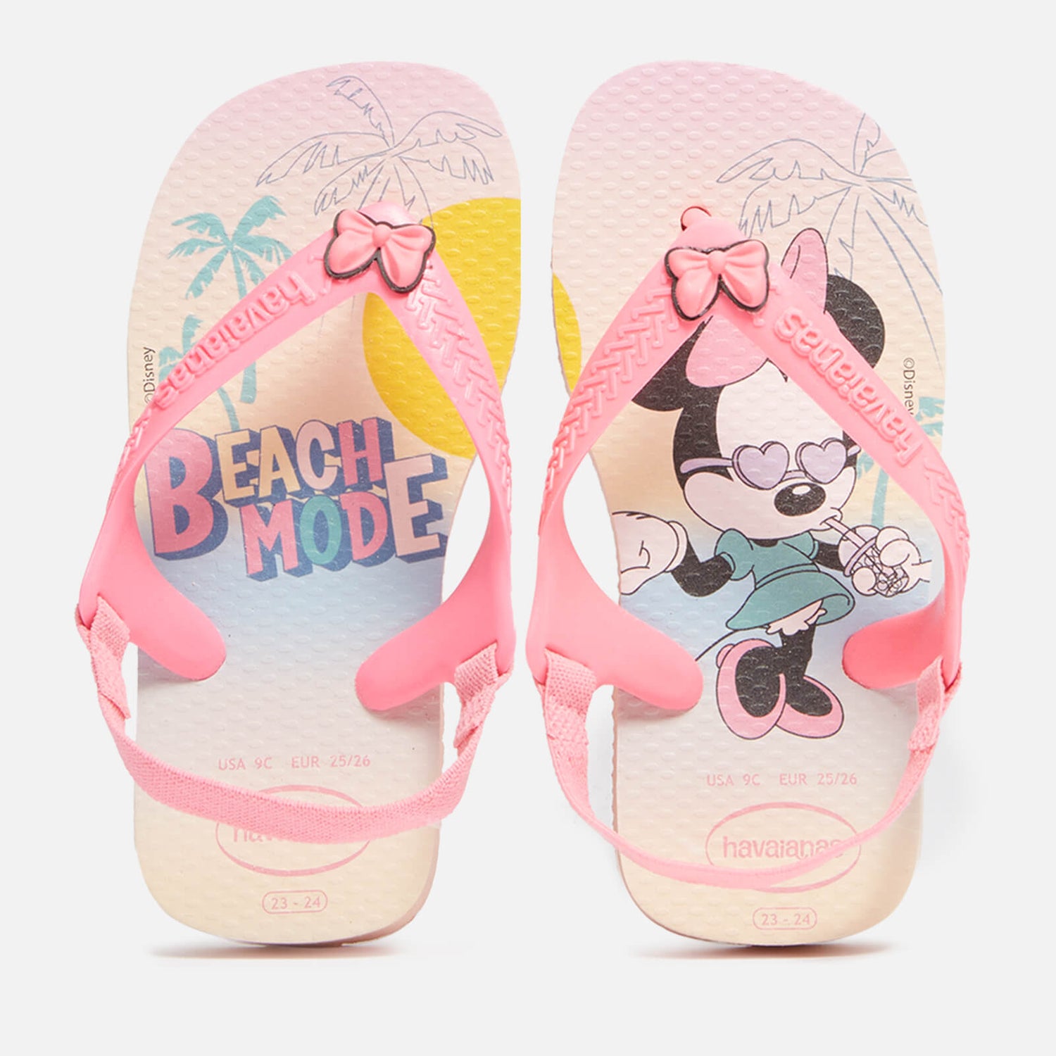 Havaianas Girls Disney Classic Flip Flops - Pink - UK 5 Toddler
