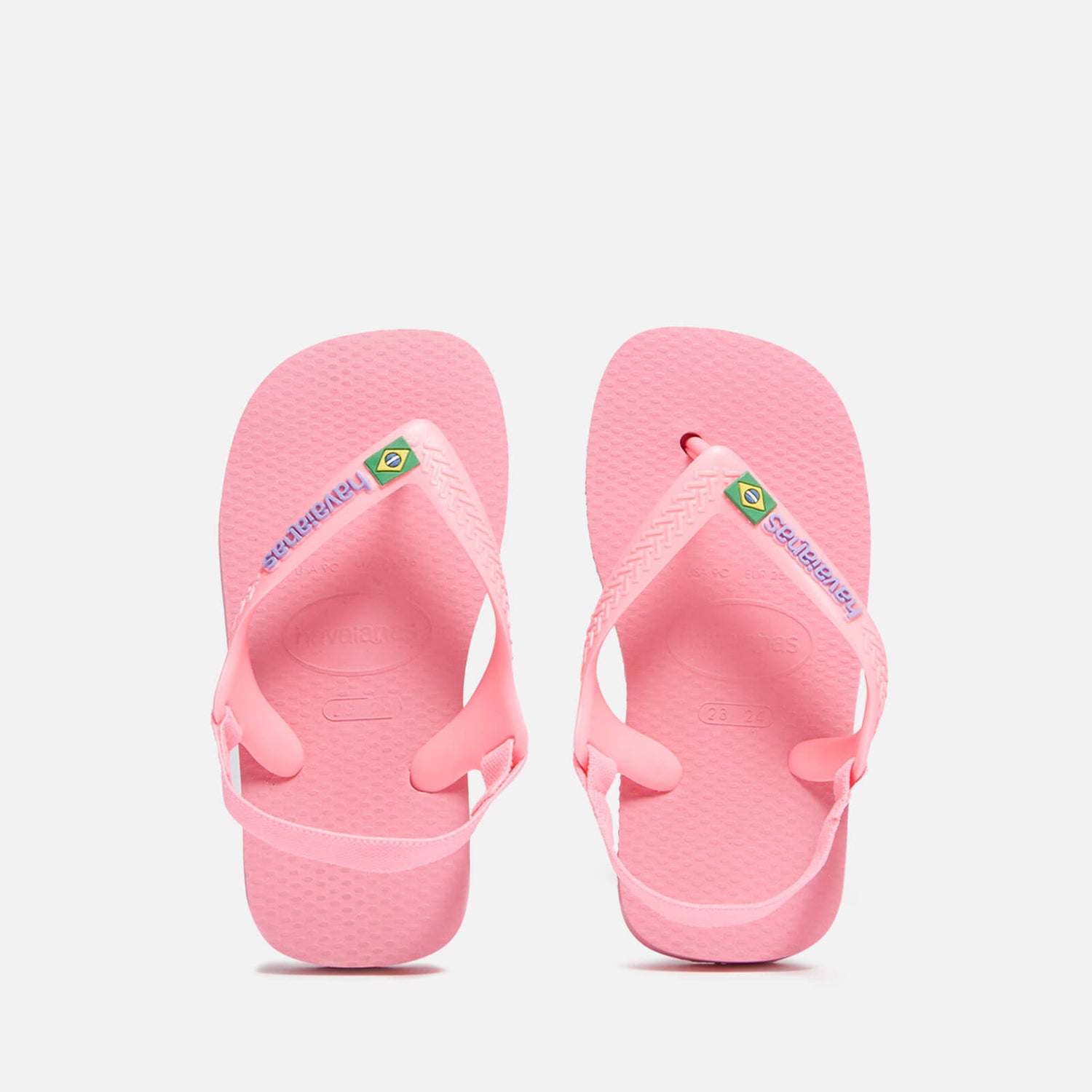 Havaianas Girls Baby Brasil Logo Flip Flops - Crystal Rose