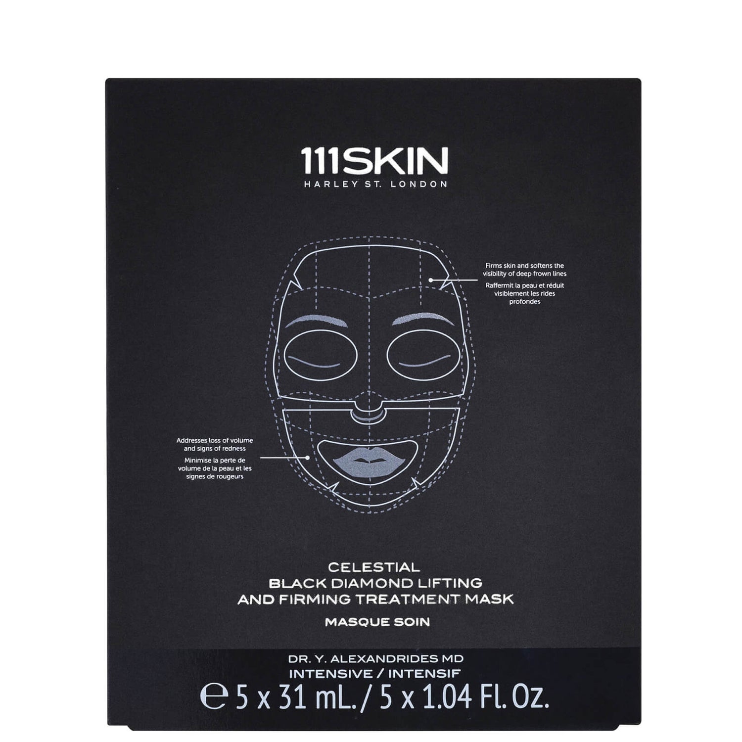 111SKIN Celestial Black Diamond Lifting and Firming Treatment Mask Box 155 ml