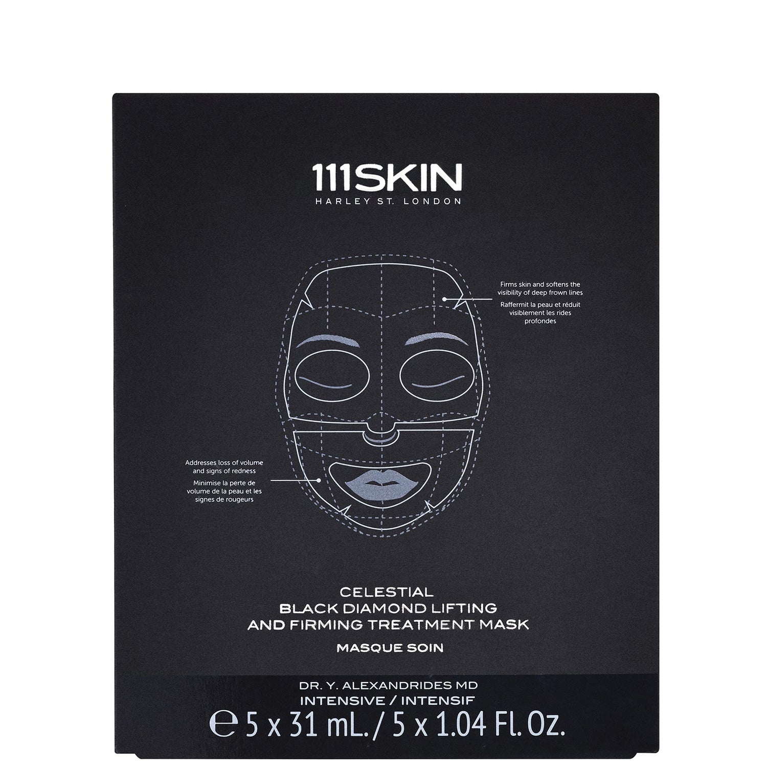 111SKIN Celestial Black Diamond Lifting and Firming Treatment Mask Face Single 31ml
