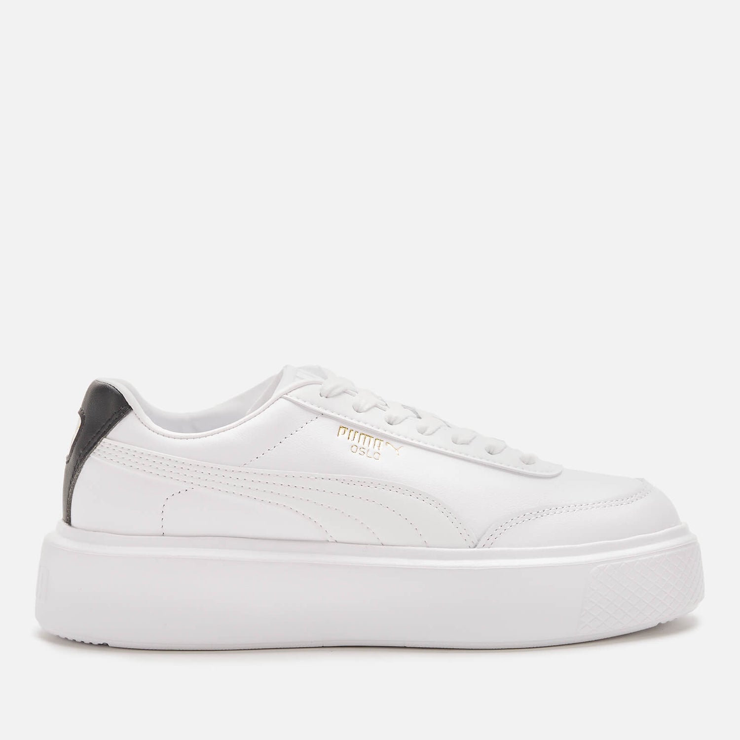 Puma Women's Oslo Maja Flatform Trainers - Puma White/Puma Black