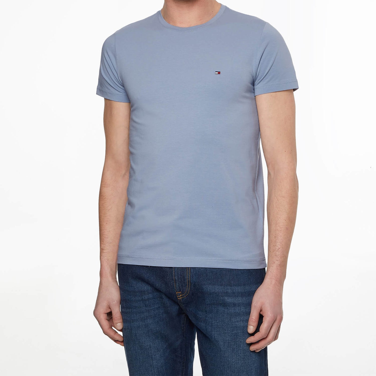Tommy Hilfiger Men's Stretch Slim Fit T-Shirt - Light Blue