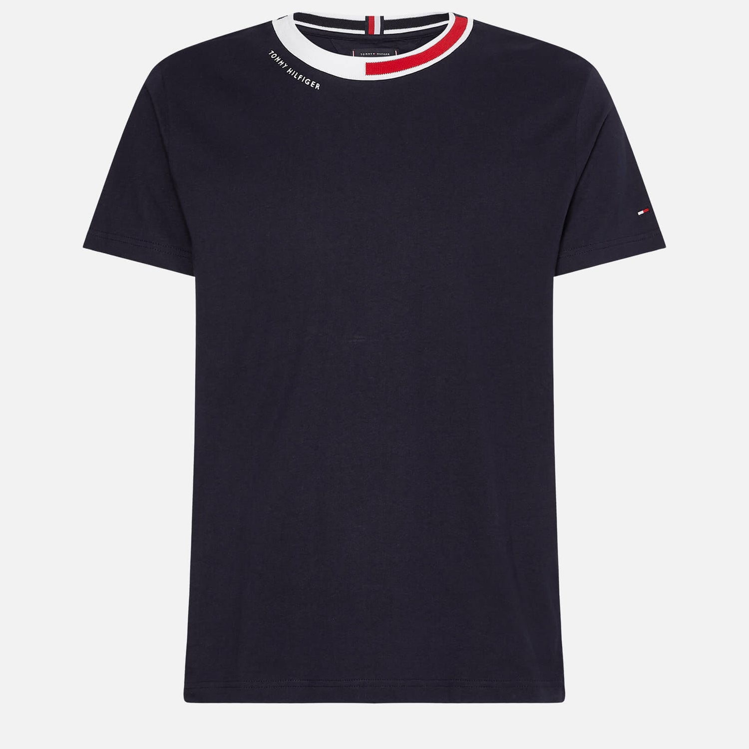 Tommy Hilfiger Men's Jacquard Rwb Collar T-Shirt - Desert Sky