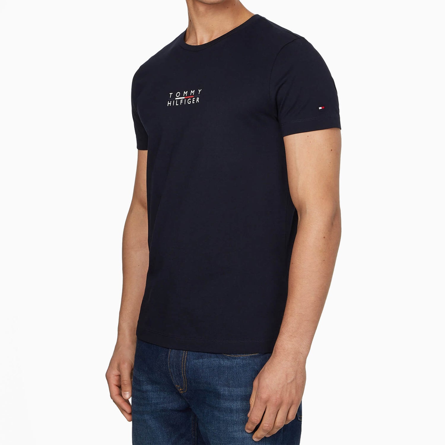 Tommy Hilfiger Men's Square Logo T-Shirt - Desert Sky - S