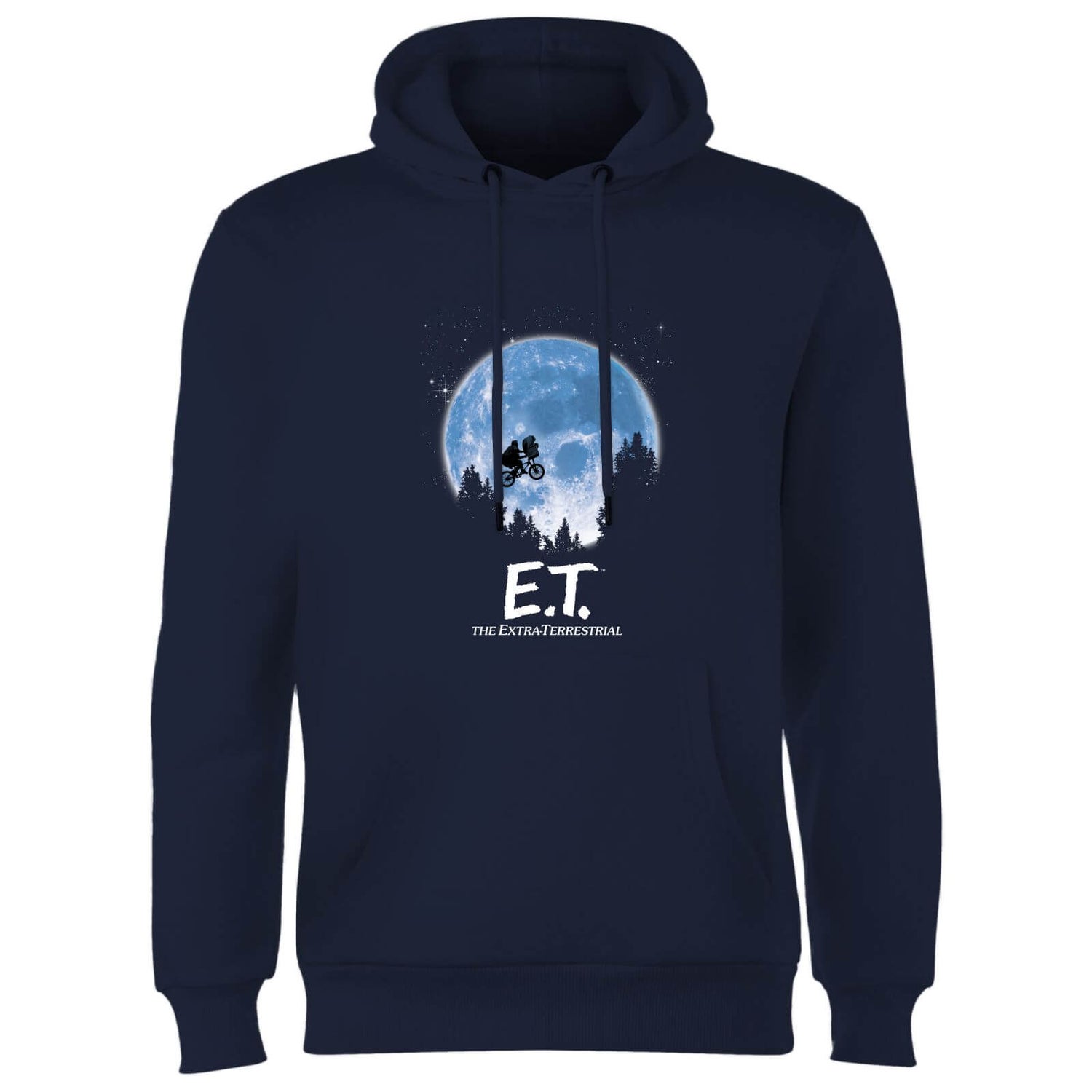 E.T. the Extra-Terrestrial Moon Silhouette Hoodie - Navy