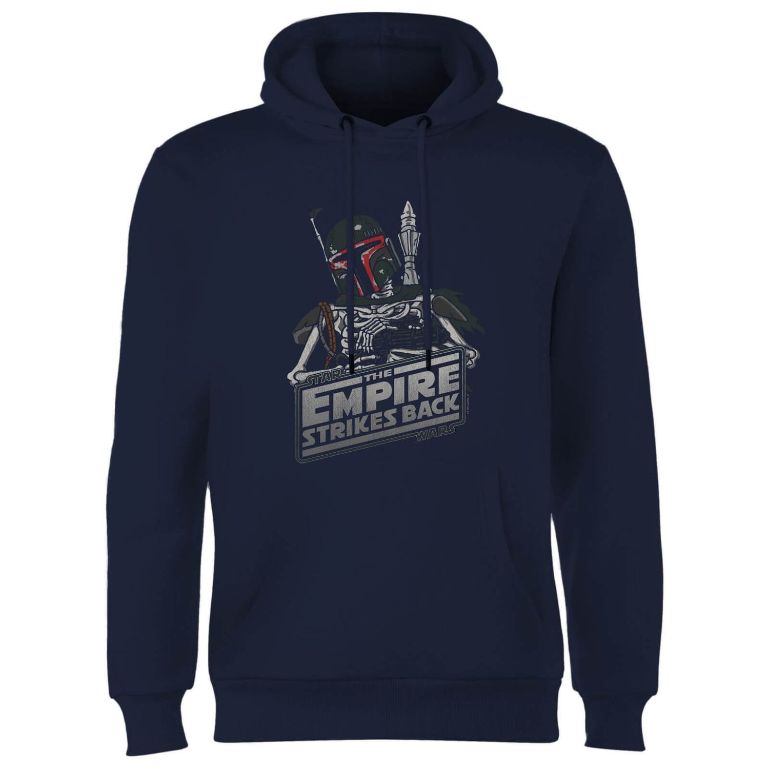 Star Wars Classic Boba Fett Skeleton Hoodie - Navy