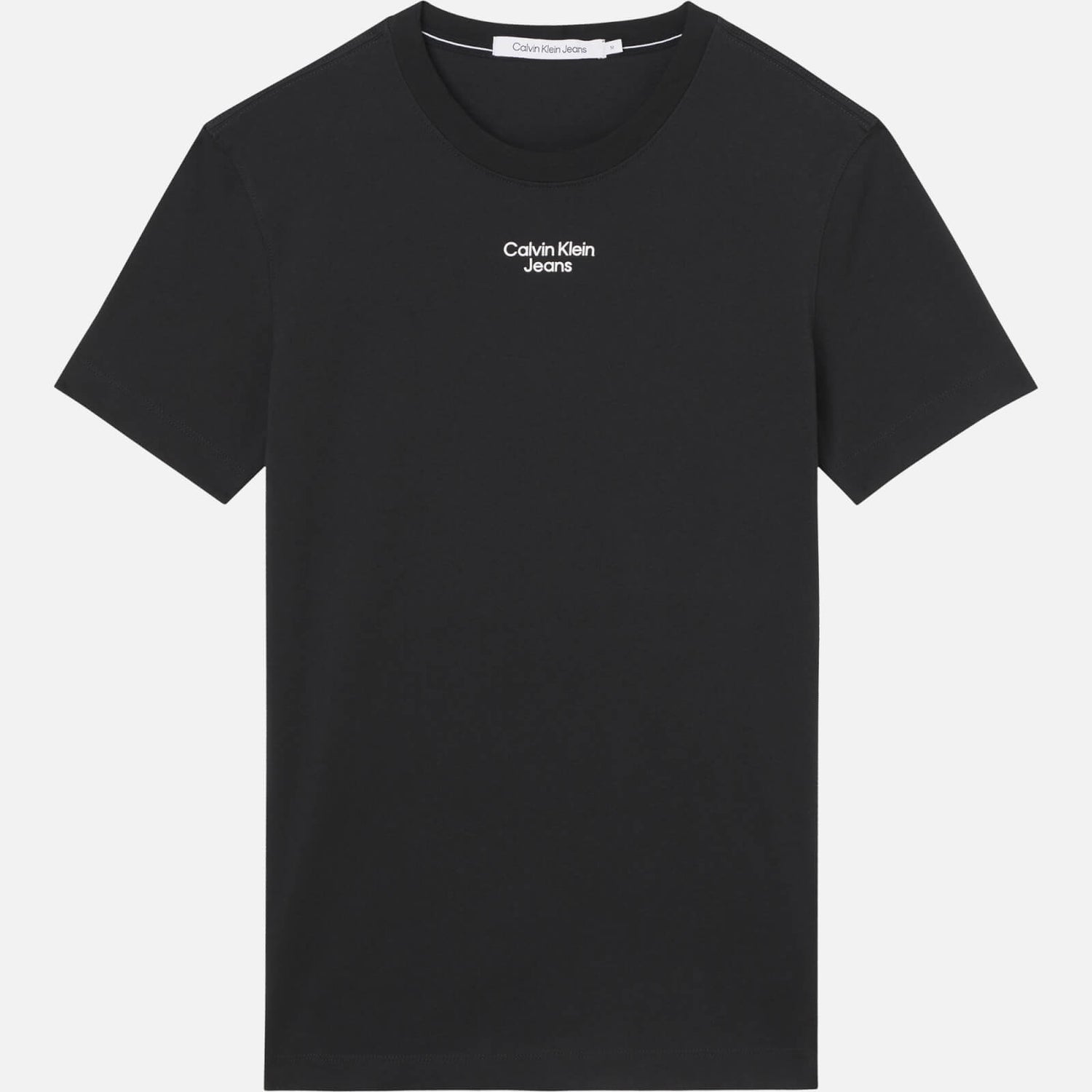Calvin Klein Jeans Men's Stacked Logo T-Shirt - Black - L