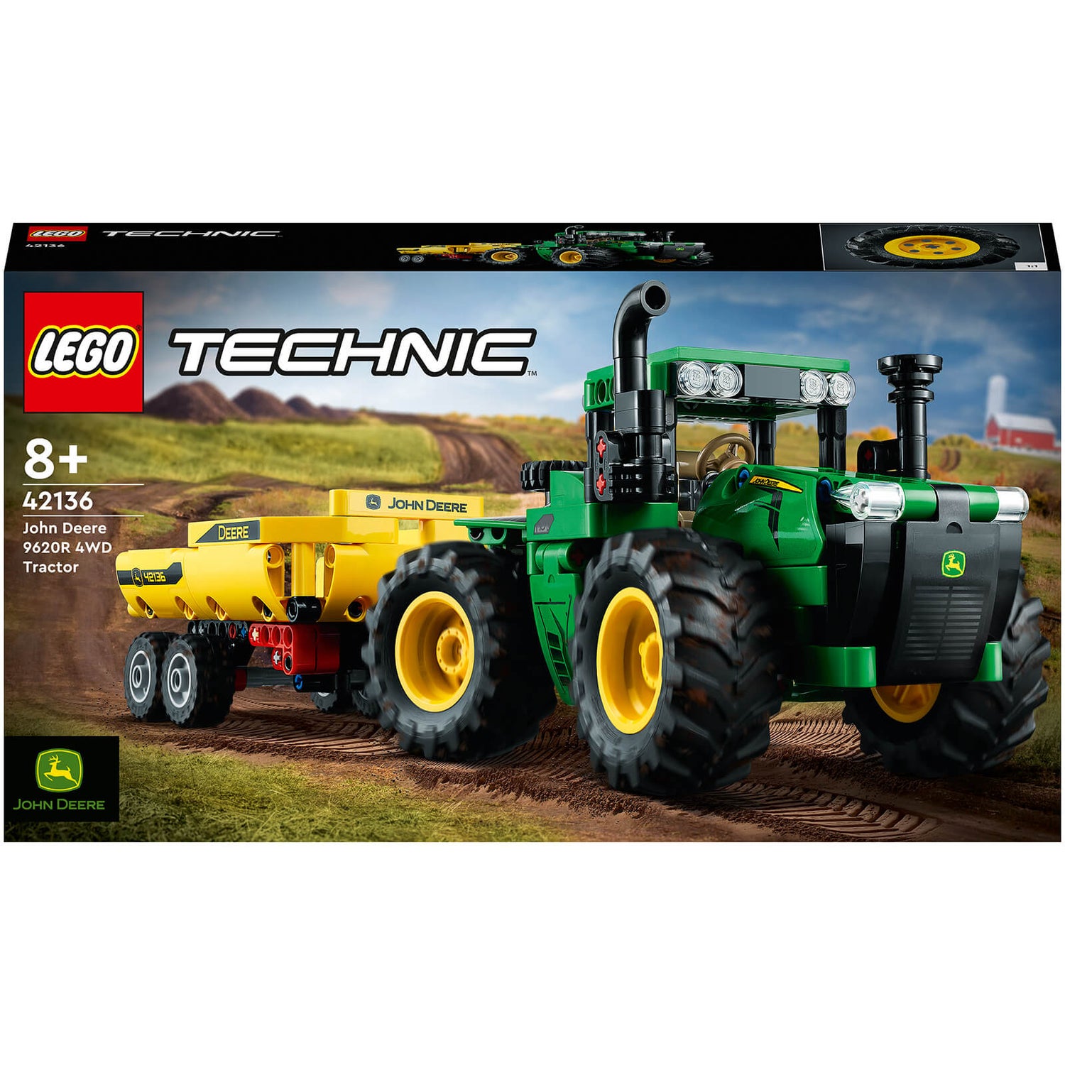 LEGO Technic: John Deere 9620R 4WD Tractor Farm Toy (42136)
