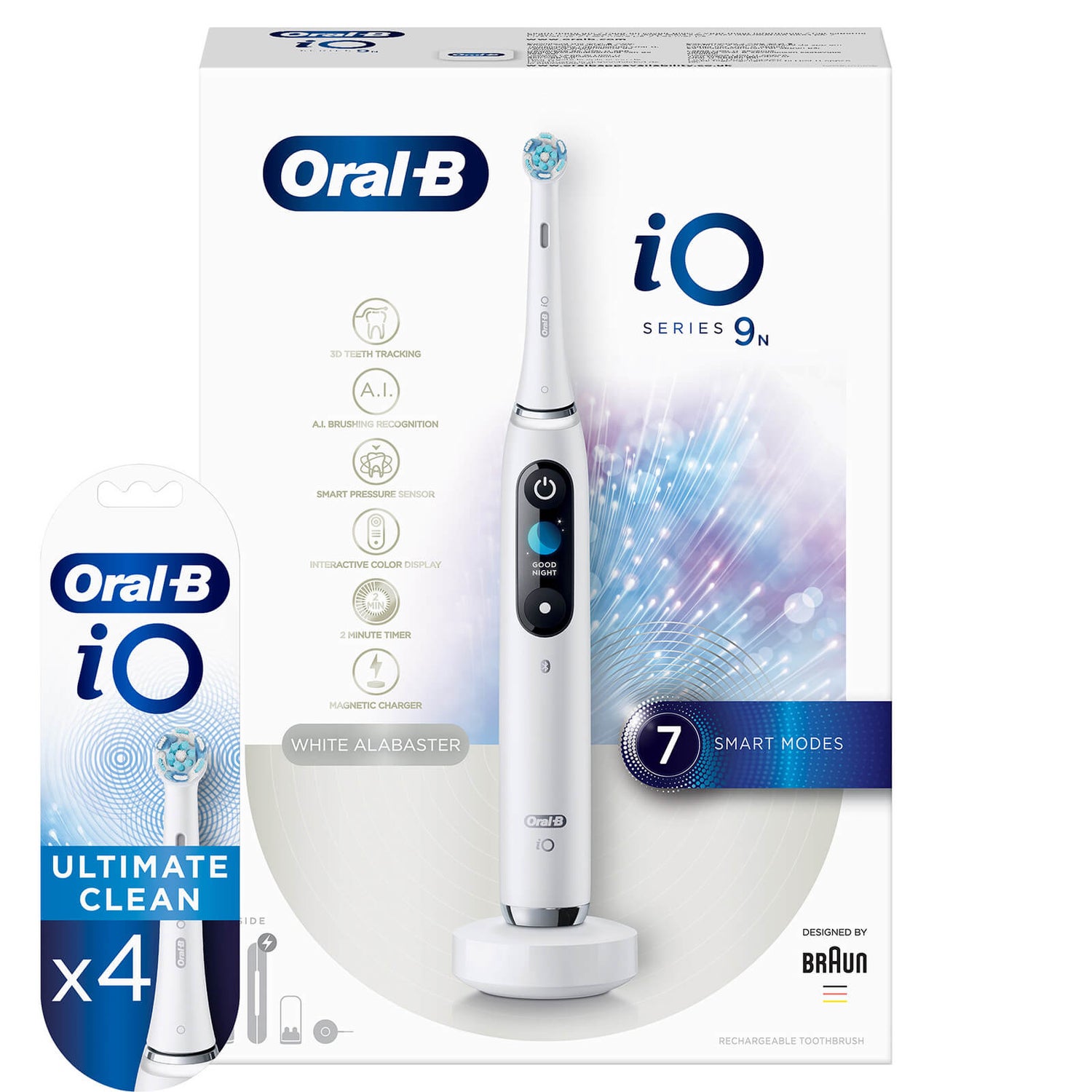 Oral-B iO9N Elektrische Tandenborstel White Alabaster