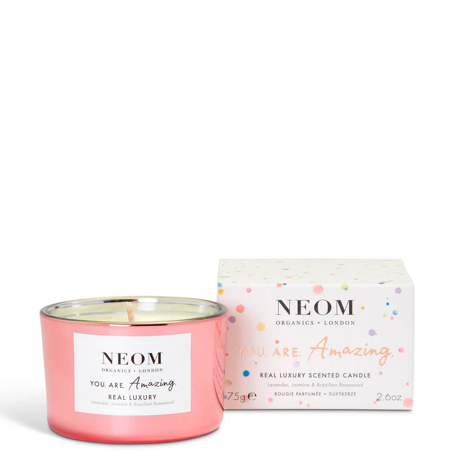 NEOM You Are Amazing Real Luxury Travel Scented Candle 75g
