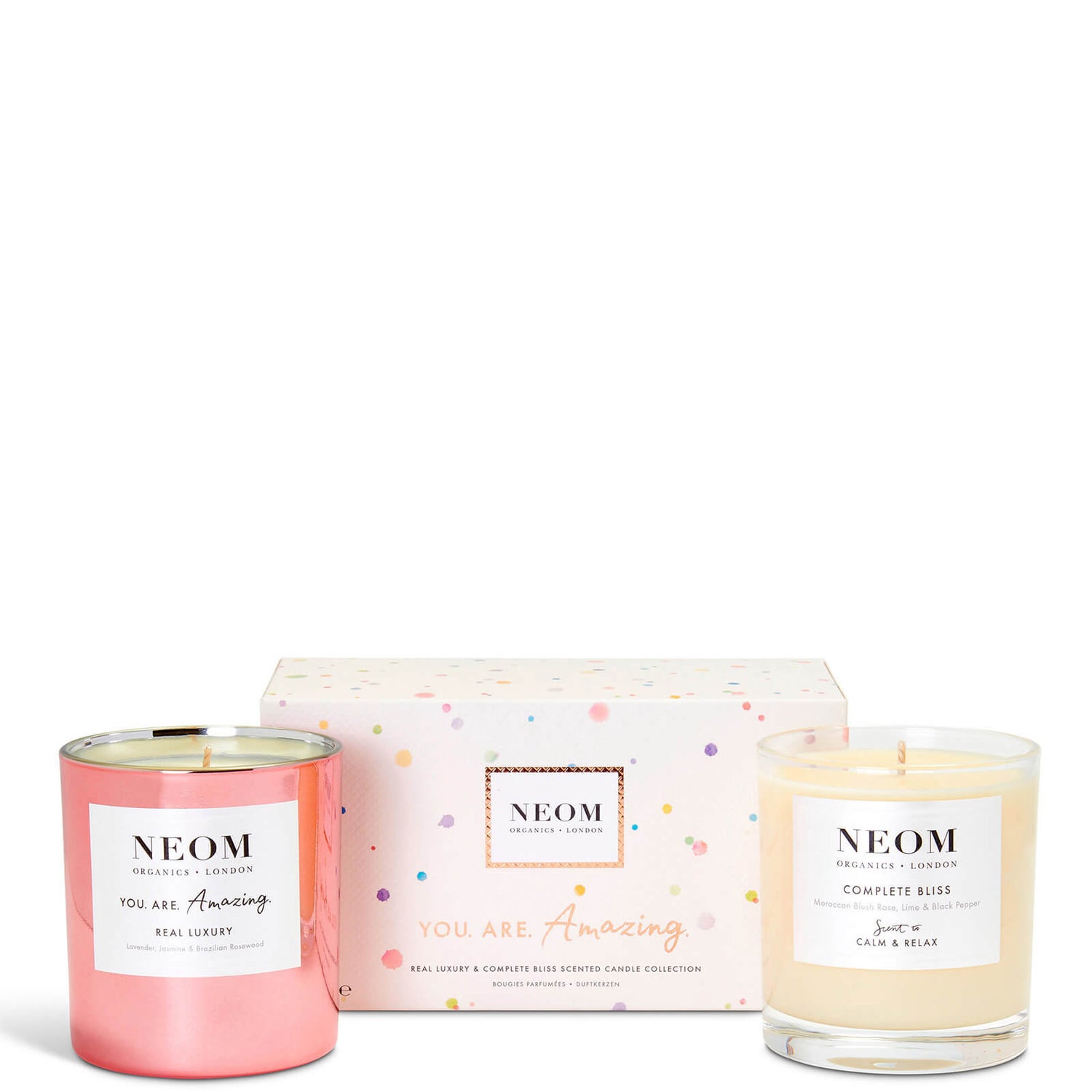 NEOM You Are Amazing Real Luxury and Complete Bliss Scented Candle Collection