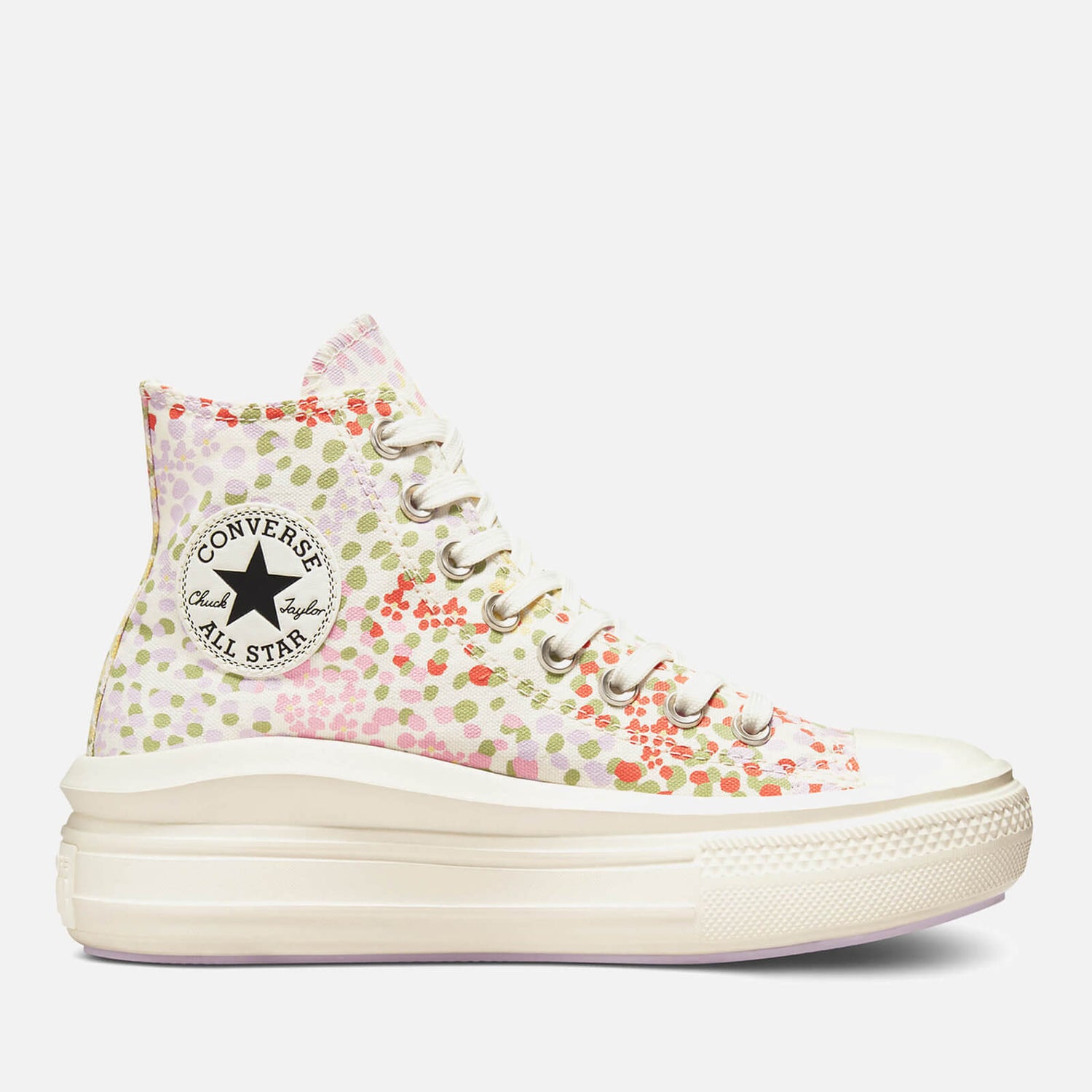 Converse Women's Chuck Taylor All Star Things To Grow Move Hi-Top Trainers - Egret/Multi/Black