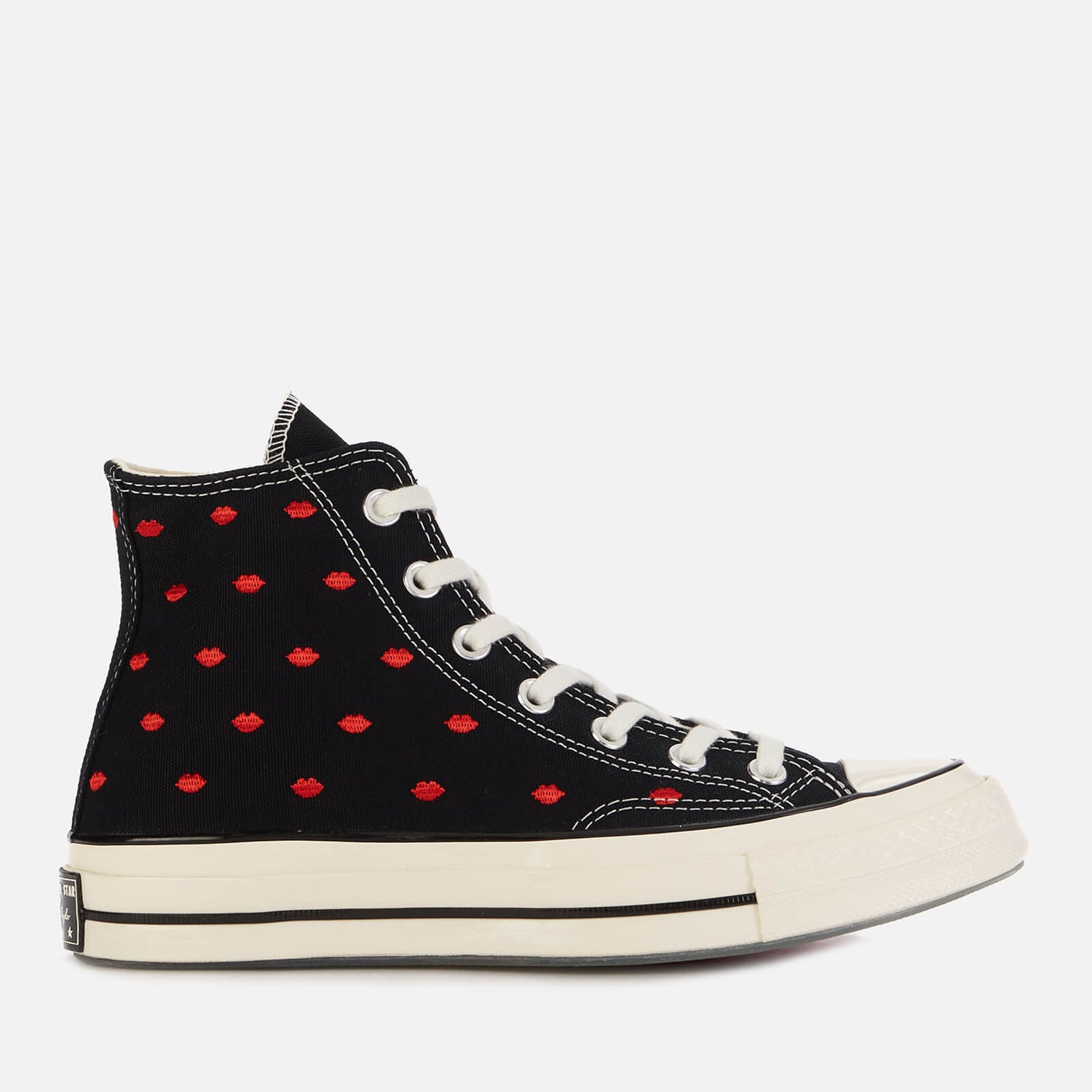 Converse Women's Chuck 70 Crafted With Love Hi-Top Trainers - Black/University Red/Egret - UK 3