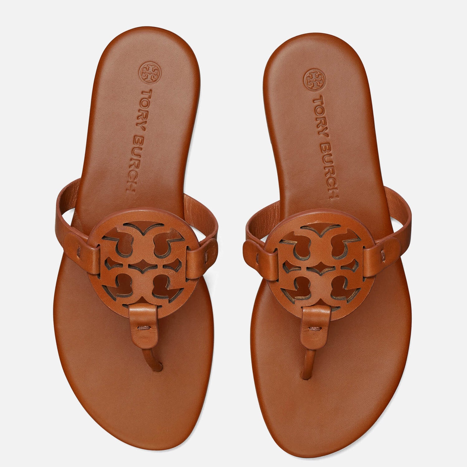 Tory Burch Women's Miller Leather Toe Post Sandals - Miele