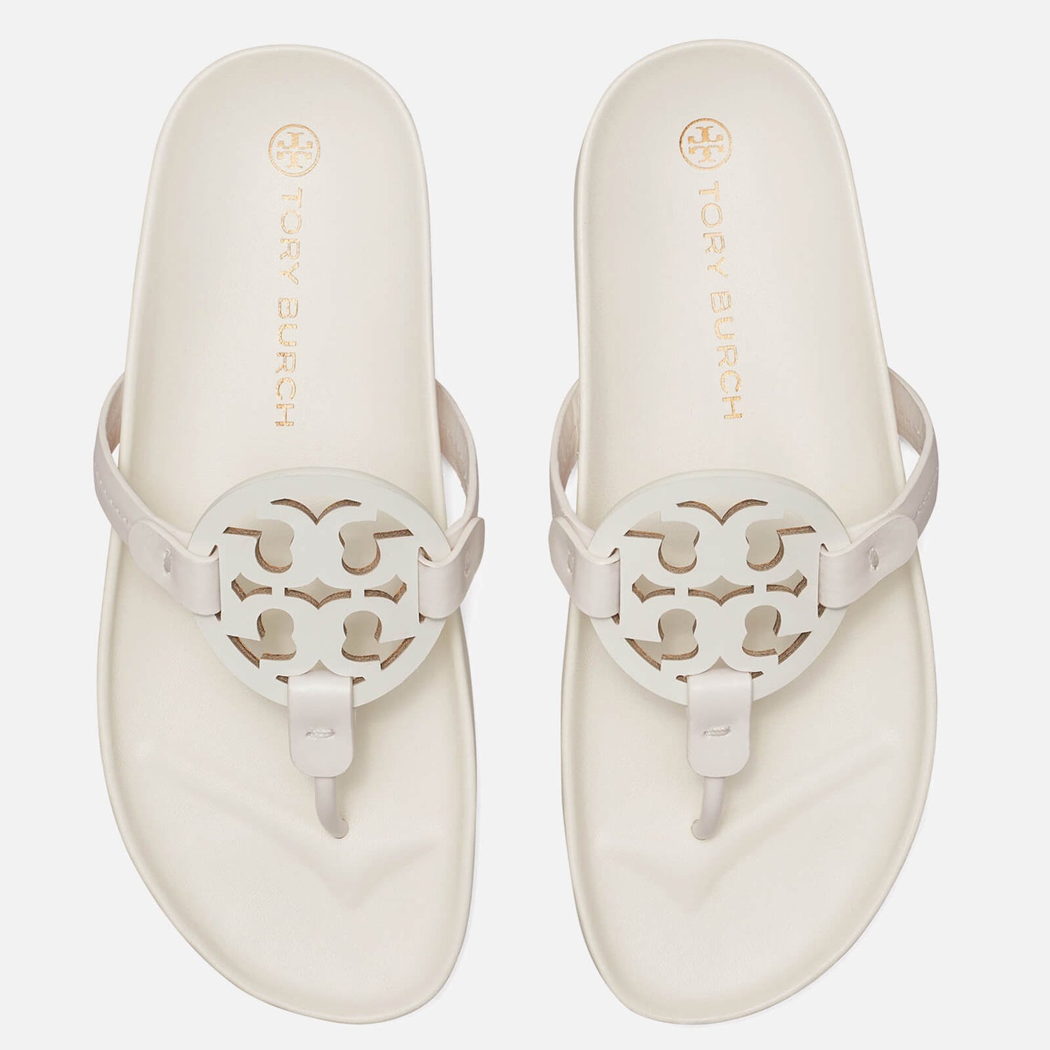Tory Burch Women's Miller Cloud Toe Post Sandals - New Ivory