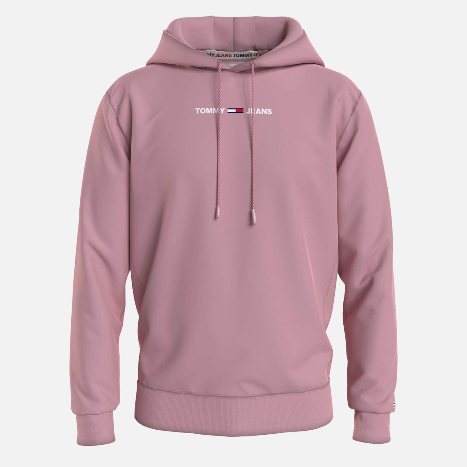 Tommy Jeans Men's Linear Logo Hoodie - Broadway Pink