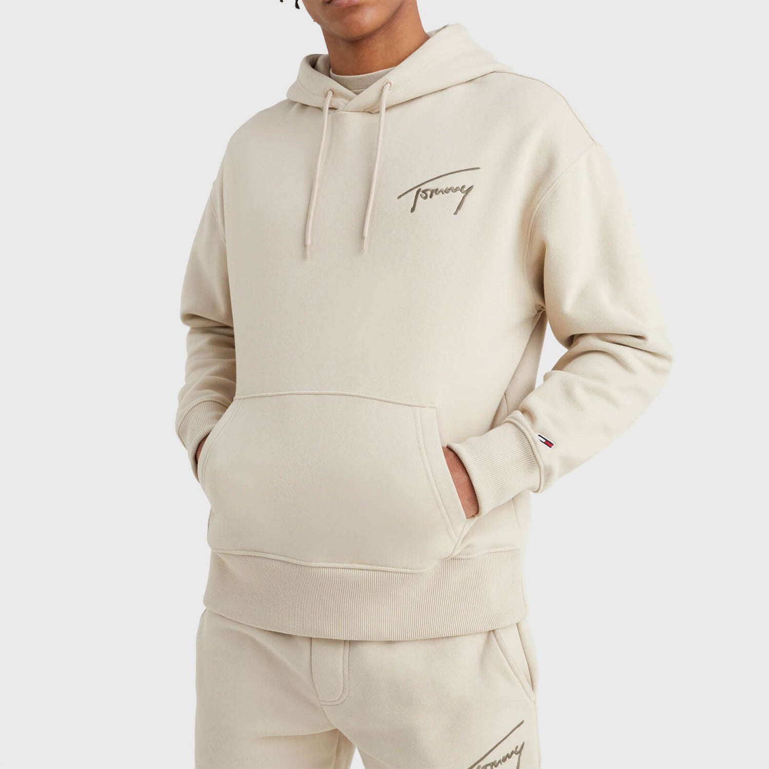 Tommy Jeans Men's Signature Hoodie - Savannah Sand