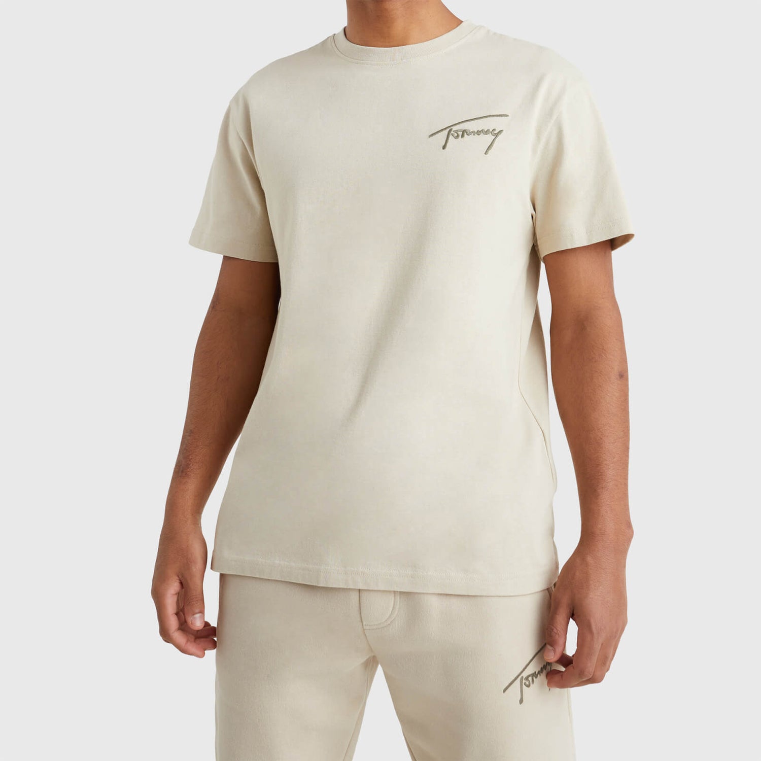 Tommy Jeans Men's Signature T-Shirt - Savannah Sand