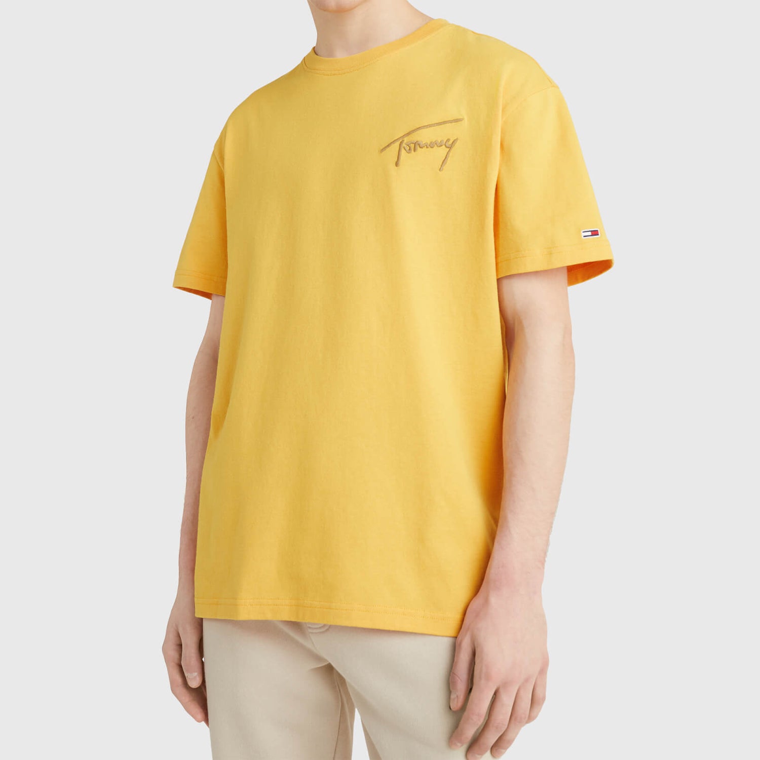Tommy Jeans Men's Signature T-Shirt - Prairie Yellow