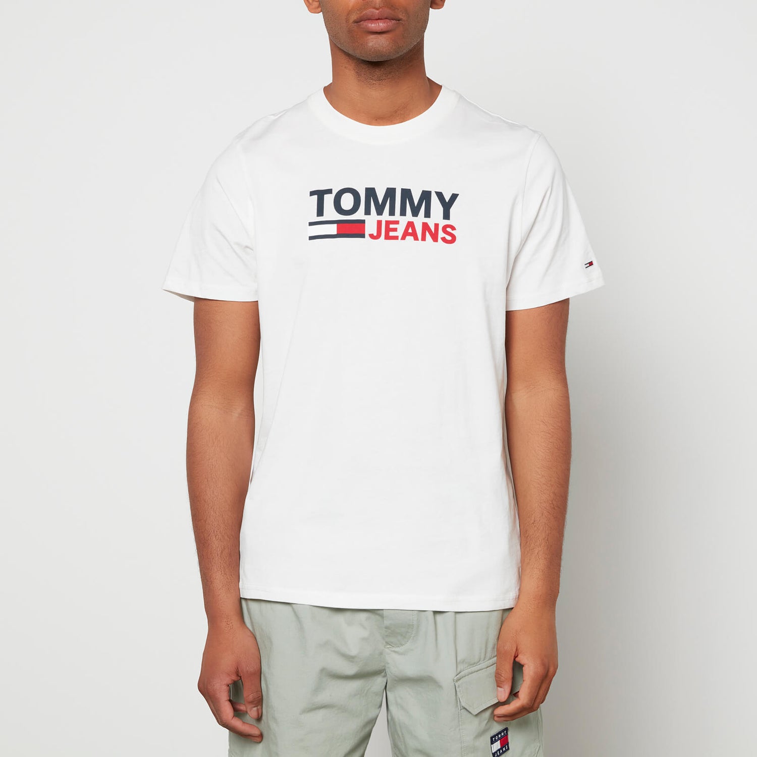 Tommy Jeans Men's Corp Logo T-Shirt - Ancient White - M