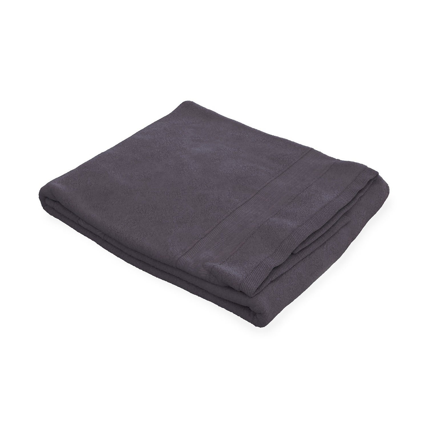 Homebase Edit Bath Towel Charcoal 70x140cm Homebase