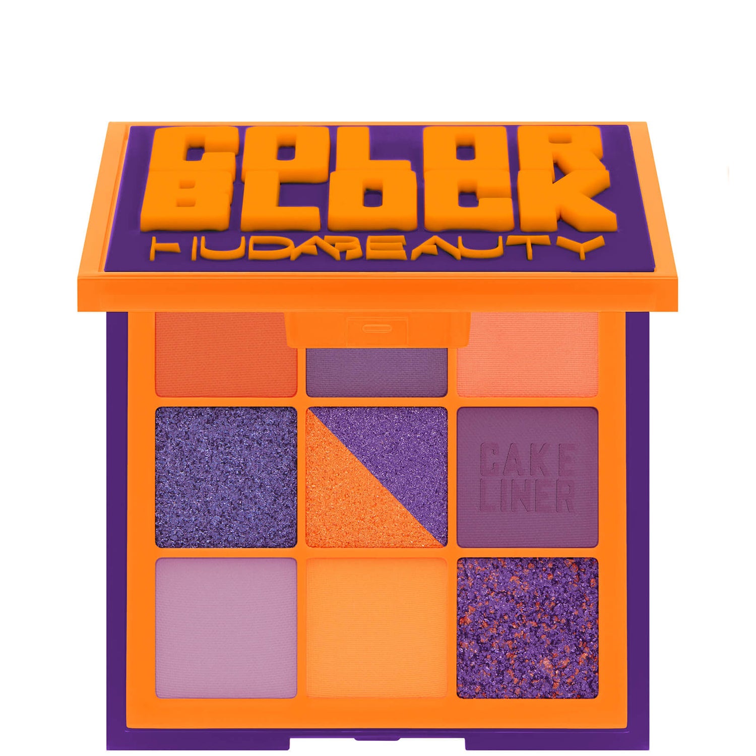 HUDA Beauty Color Block Obsessions Eyeshadow Palette - Orange and Purple 7.5g