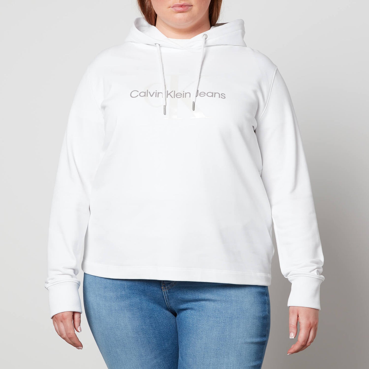 Calvin Klein Jeans Plus Logo Detail Cotton-Jersey Hoodie - 3XL