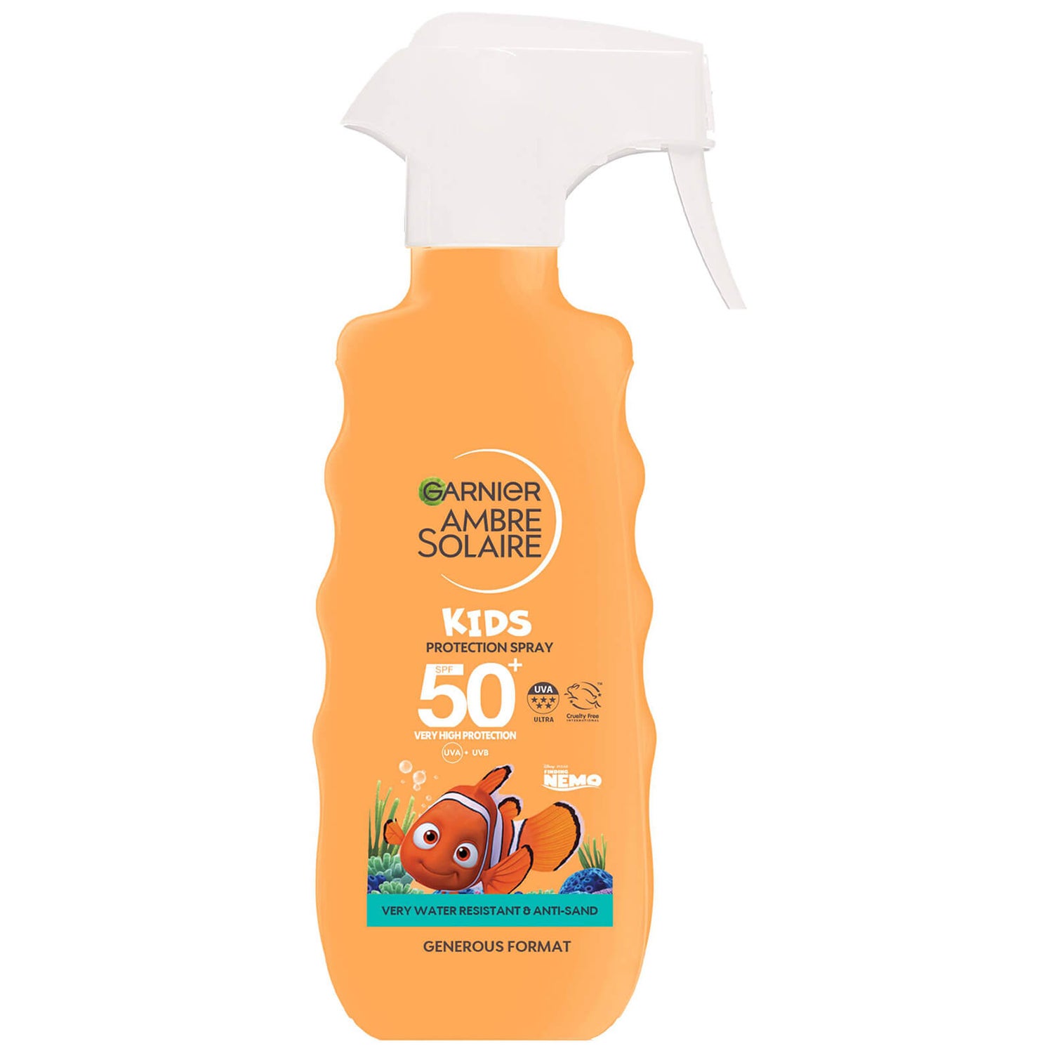 Garnier Ambre Solaire Kids' SPF50 Sun Cream with Easy Application Trigger Spray 300ml