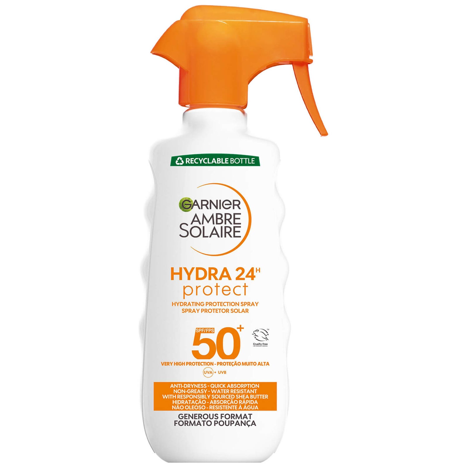 Garnier Ambre Solaire Hydra 24 Hour Protect Hydrating SPF50   Spray 300ml