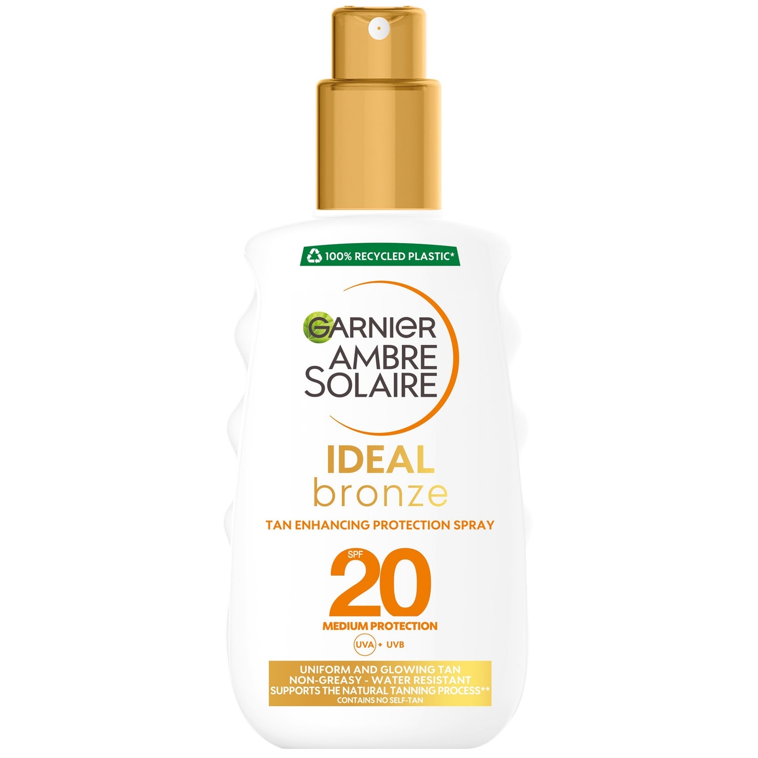 Garnier Ambre Solaire Ideal Bronze Protective SPF20 Sun Cream Spray 200ml