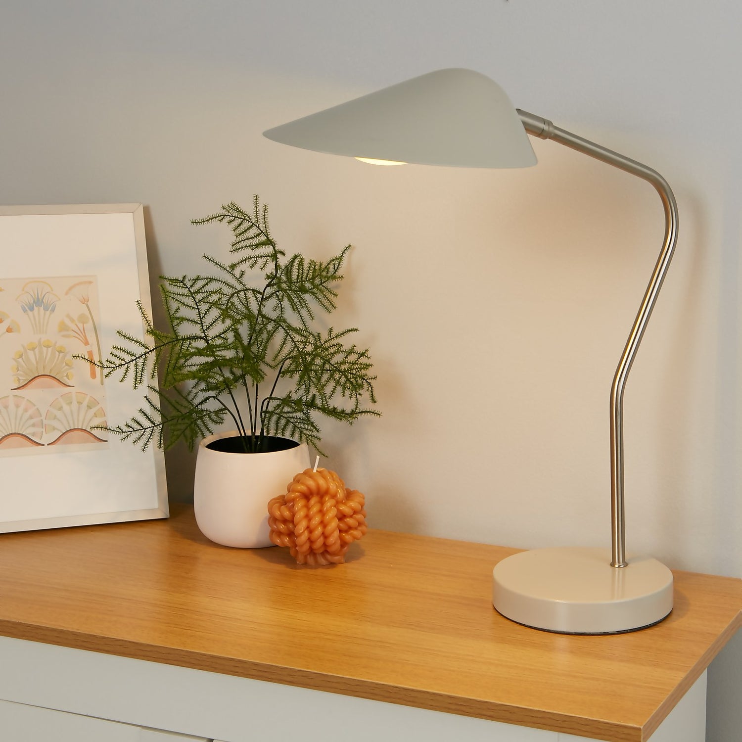 Laila Table Lamp Stone Homebase