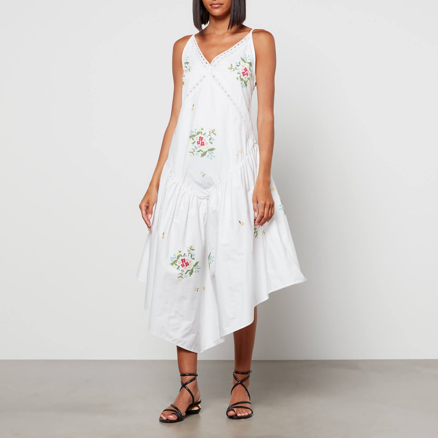 Naya Rea Women's Doris Cotton Lace Dress - White - UK 8