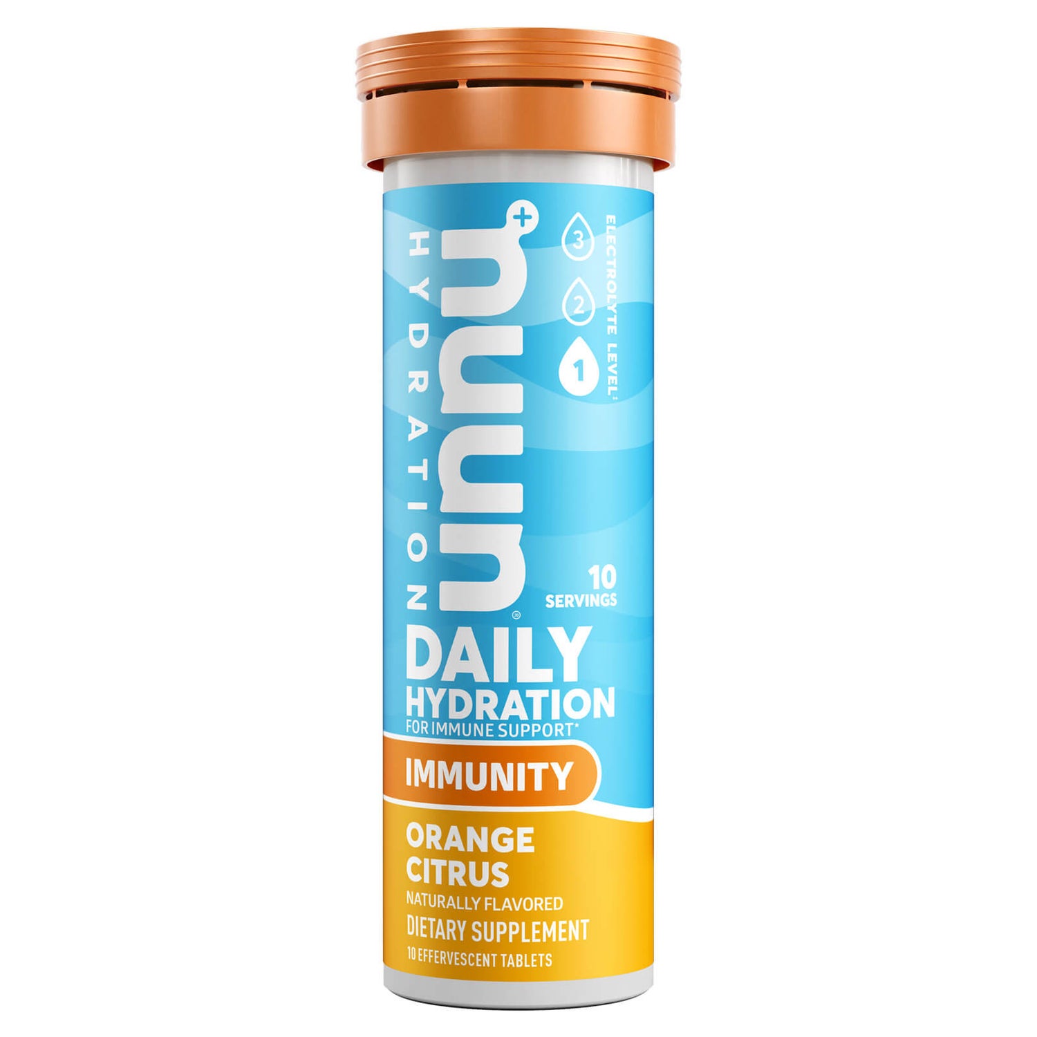 Nuun Immunity Electrolyte Drink Tablets Orange Citrus - 10 Servings