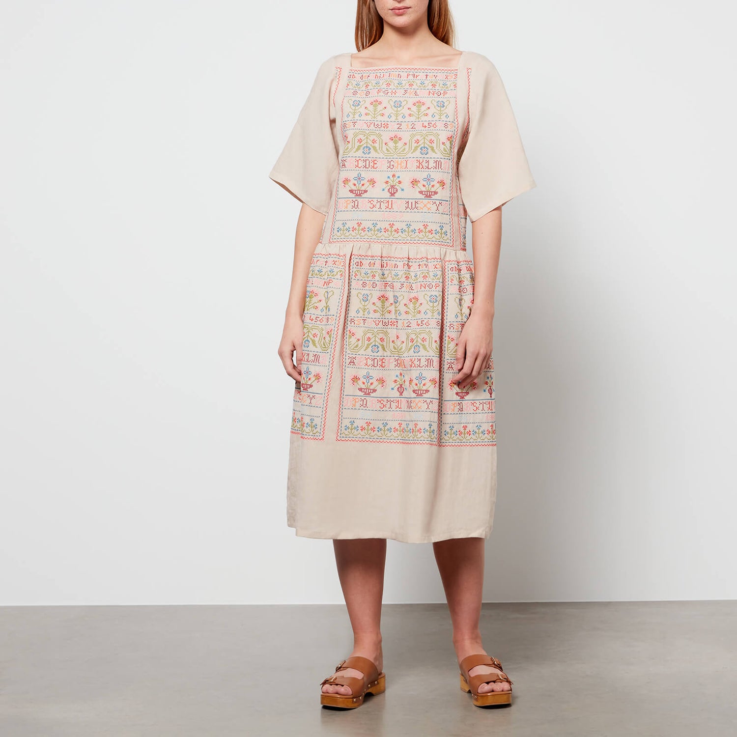 Meadows Women's Sampler Dress - Sampler Embroidery