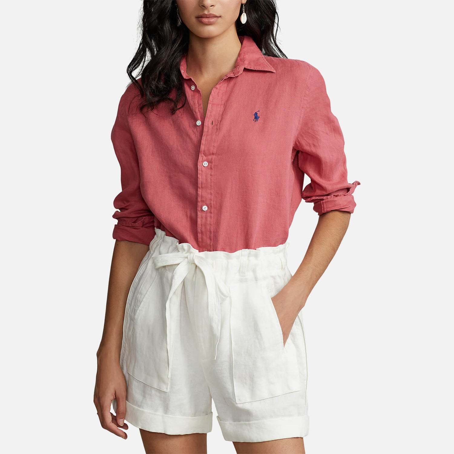 Polo Ralph Lauren Women's Long Sleeve Shirt - Adirondack Berry