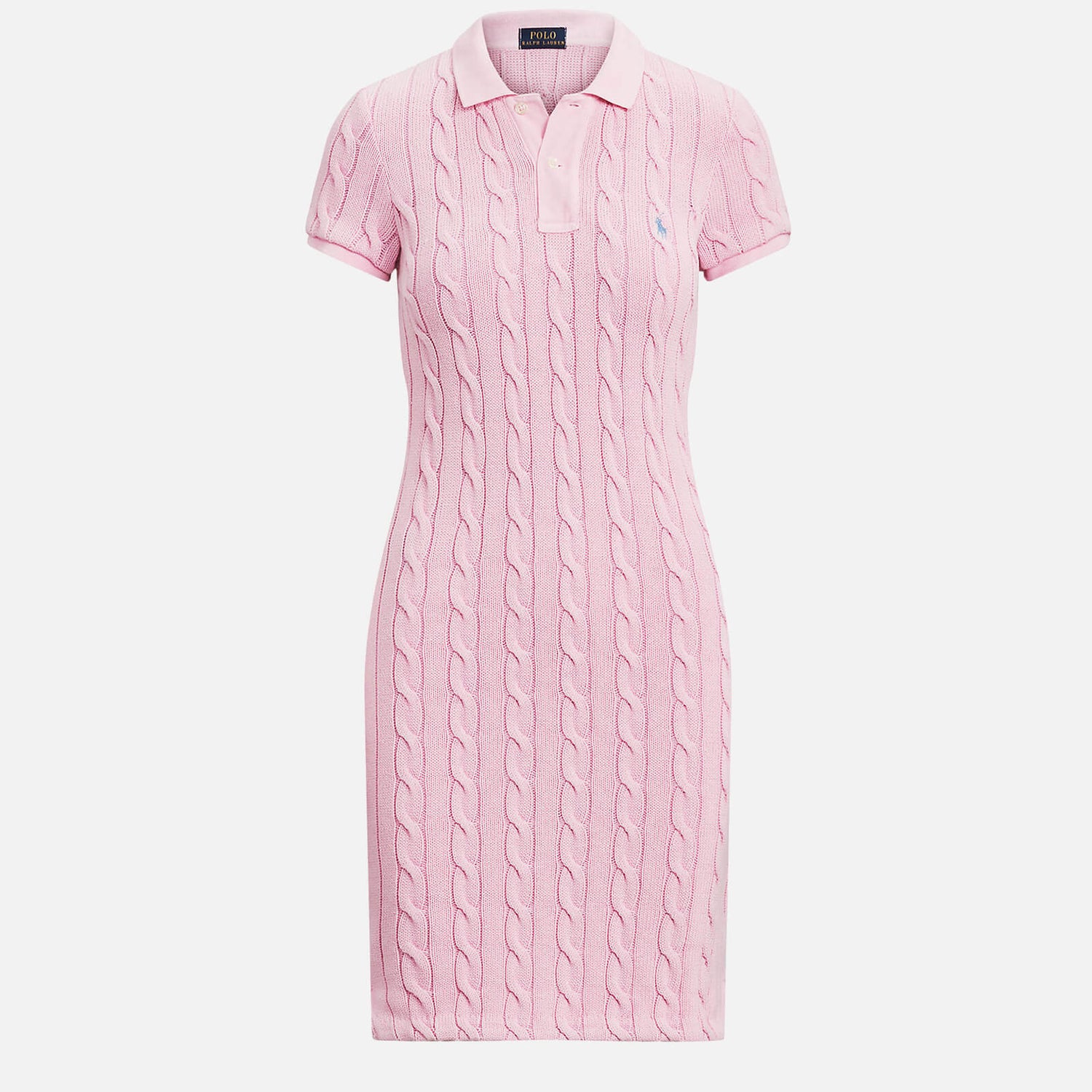 Polo Ralph Lauren Women's Cable Polo Dress - Light Pink