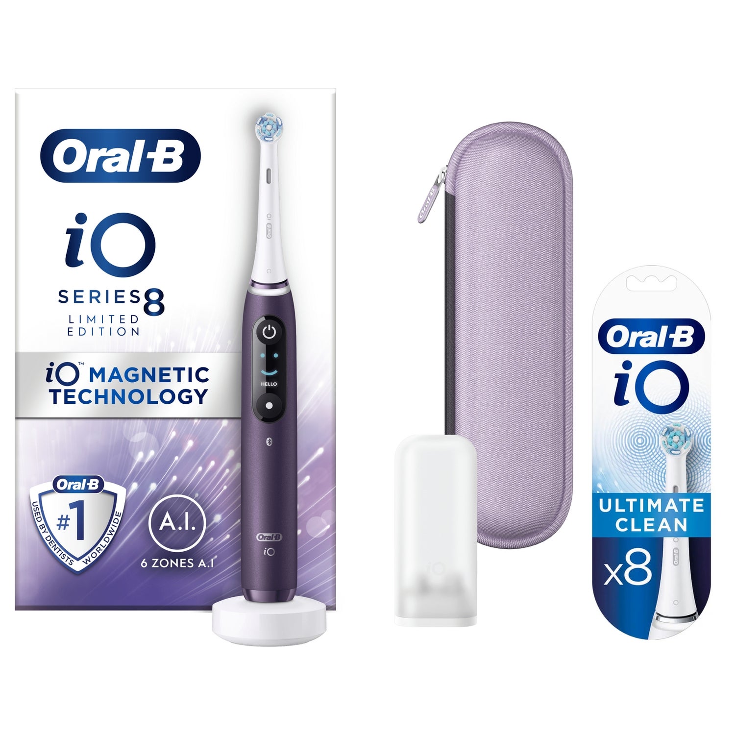 Oral-B iO Series 4 Электрическая зубная щетка, фиолетовая | Makeup.lt