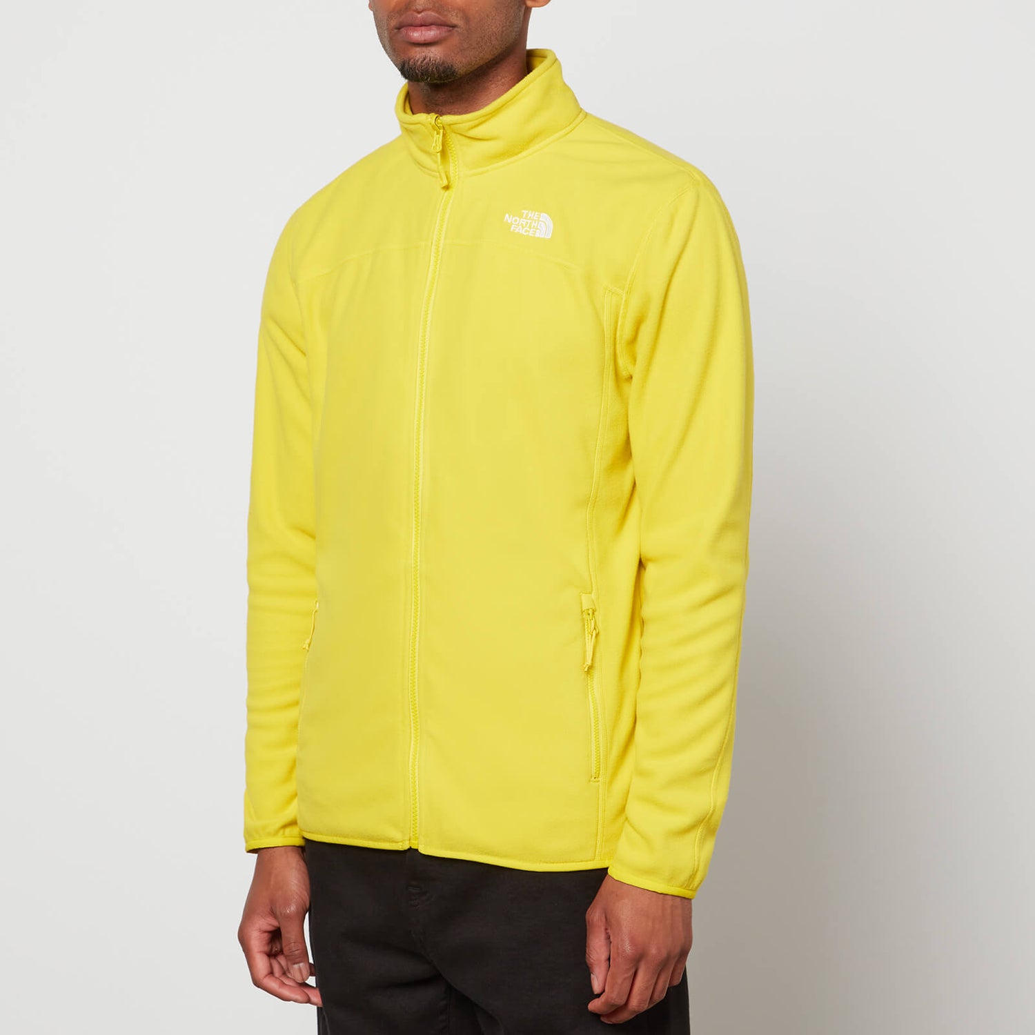 The North Face Men's 100 Glacier 1/4 Zip Fleece - Acid Yellow - S