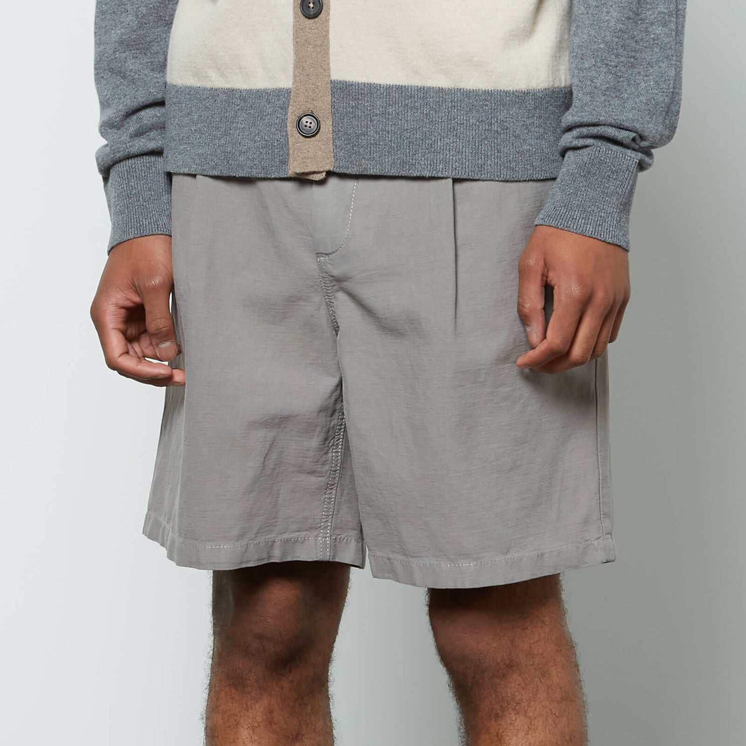 Norse Projects Men's Christopher Cotton Linen Shorts - Warm Grey