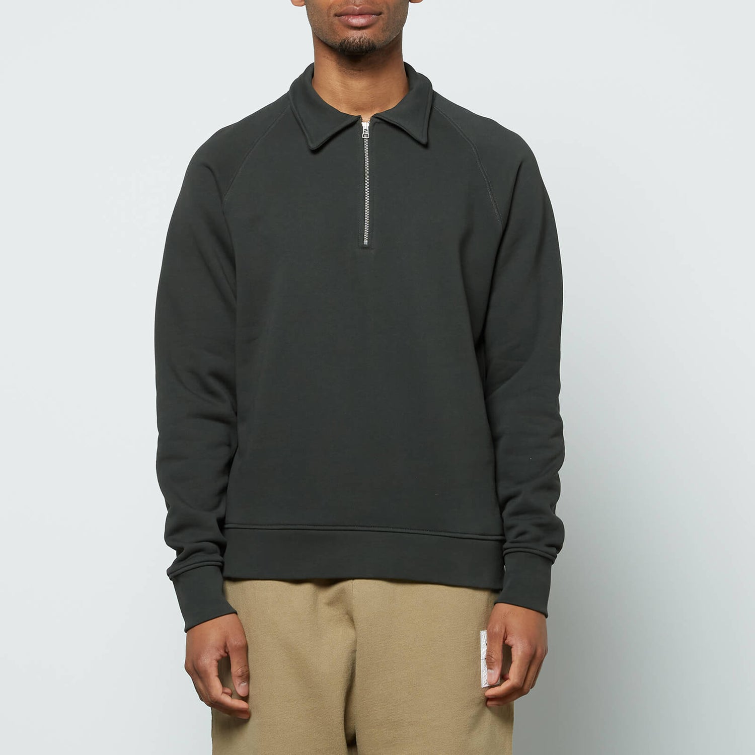 Norse Projects Men's Kristian Half Zip Sweatshirt - Beech Green