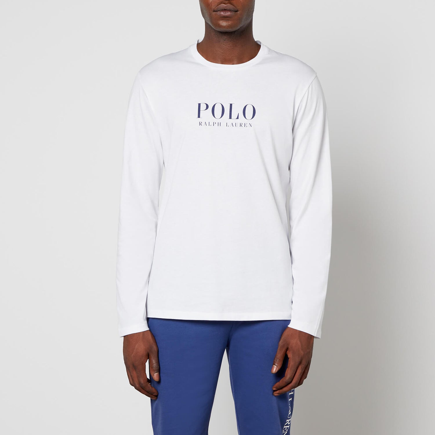 Polo Ralph Lauren Men's Boxed Logo Long Sleeve Top - White - S