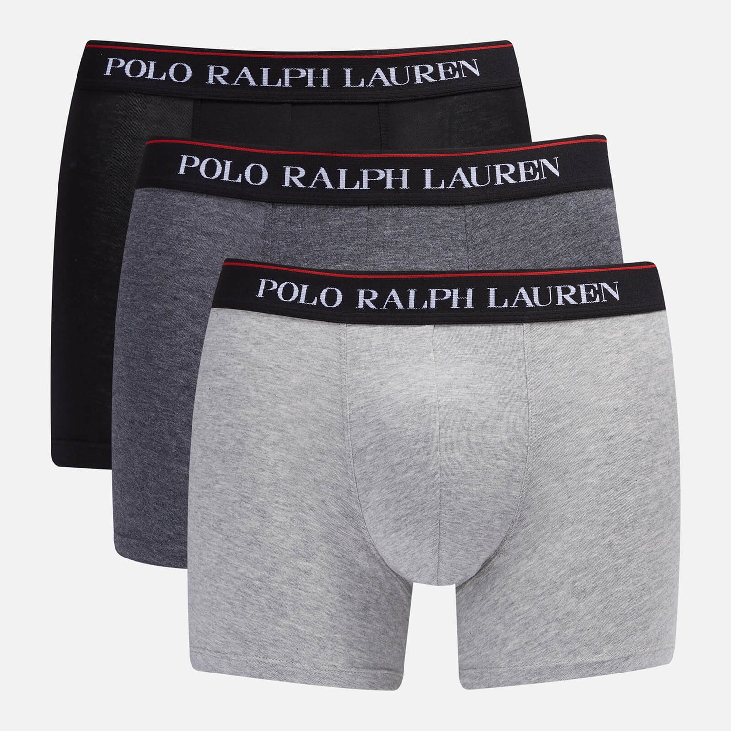 Polo Ralph Lauren Men's 3-Pack Boxer Briefs - Black/Charcoal Heather/Andover Heather