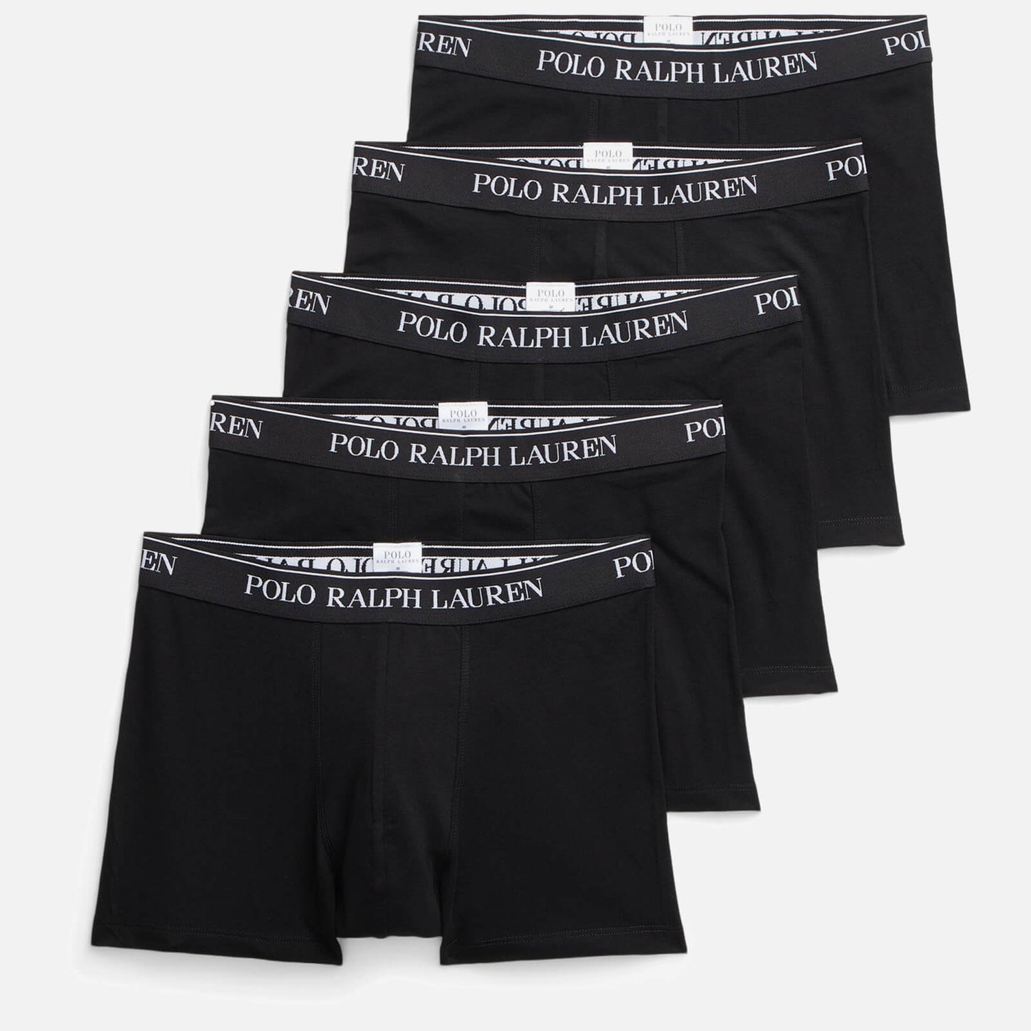 Polo Ralph Lauren Men's 5 Pack Trunk Boxer Shorts - Black - XXL - S