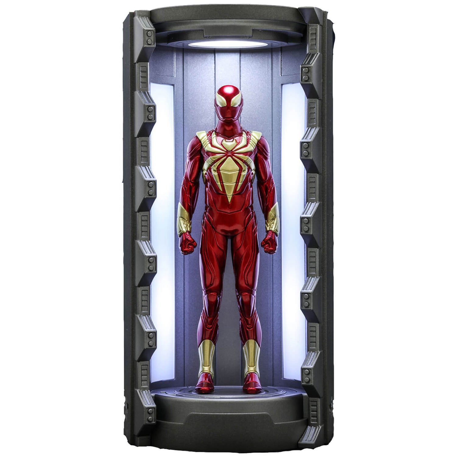 Hot Toys Marvel's Spider-Man Iron Spider Suit with Spider-Man Armory Video Game Masterpiece Compact Miniature Figure