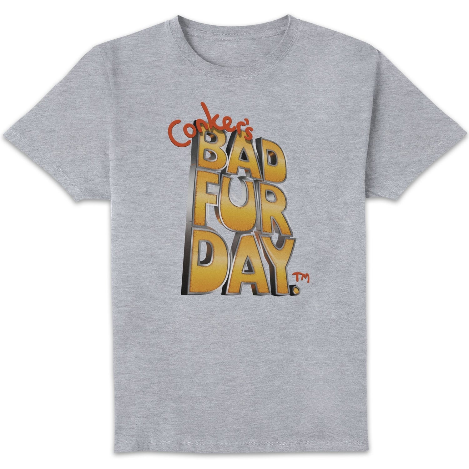 Conker Bad Fur Day Unisex T-Shirt - Grey