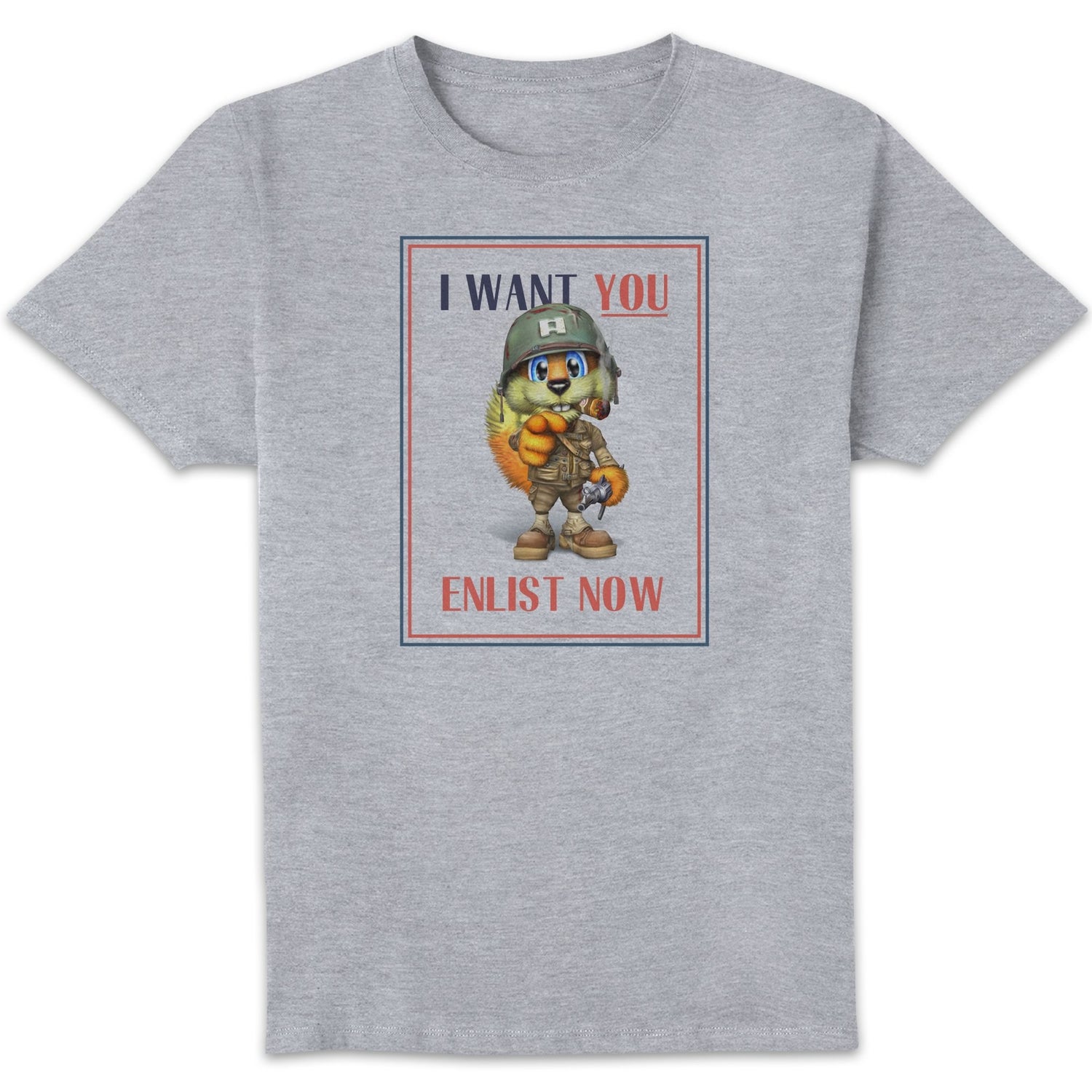 Conker I Want You Unisex T-Shirt - Grey