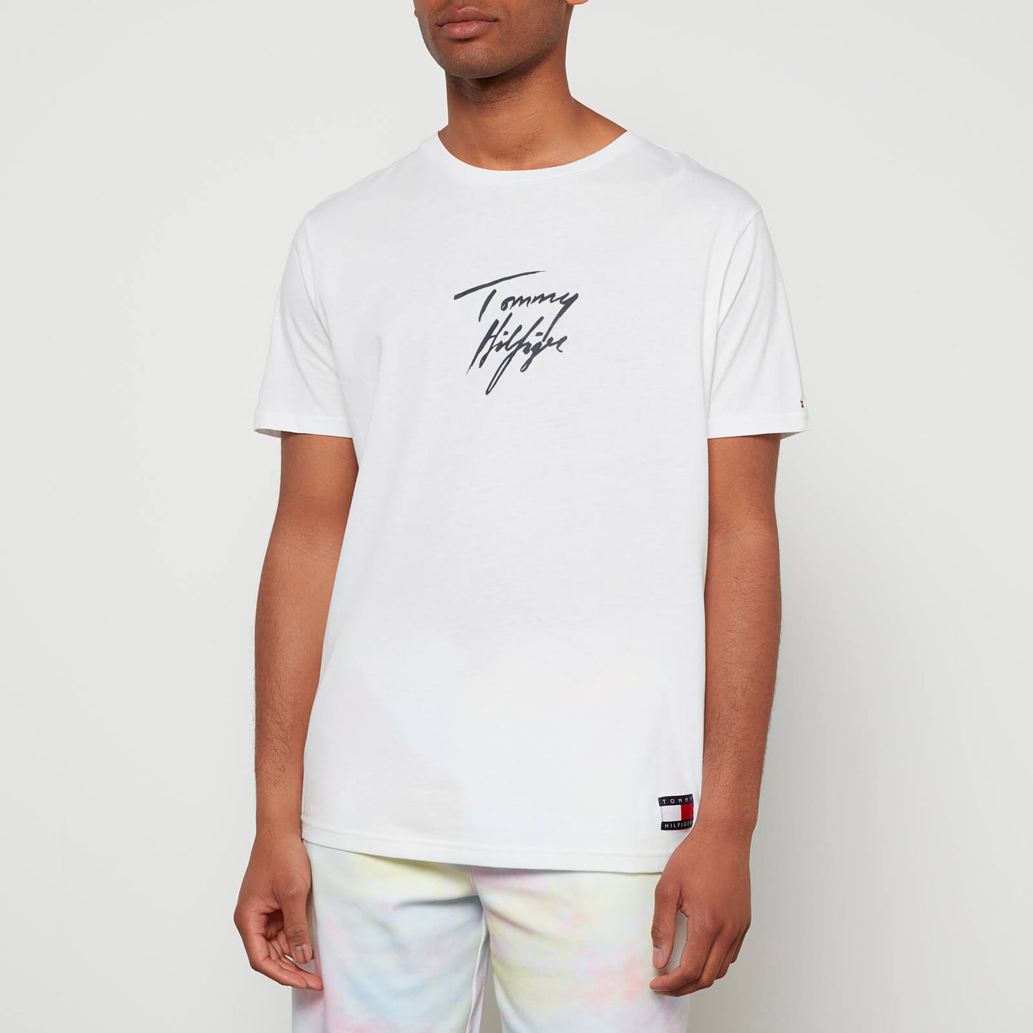 Tommy Hilfiger Men's Chest Logo T-Shirt - White - S